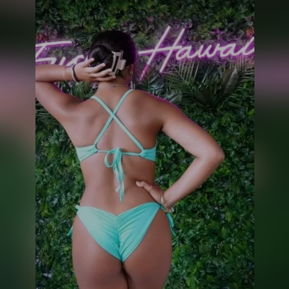 EUC fused hawaii Small Aloha scrunch butt bikini bottom Expand Your Soul - Picture 8 of 8
